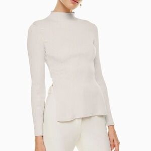 Sculpt Knit Tie-Back Longsleeve